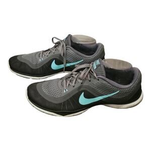 Nike Flex Grey and Aqua Running Shoes‎ Sneakers TR 6 #831217-004 Womens 10.5